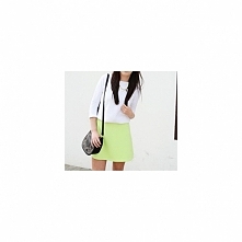 Trapezowa, limonkowa spódniczka - 28,99zł - klik w zdjecie