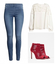 Spodnie: H&M
Bluzka: H&M
Buty: Deezee
