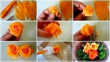 Różyczka z marchewki
