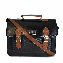 Czarno brązowa listonoszka