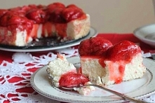 Sernik dietetyczny z truskawkami
SKŁADNIKI:
500 g białego serka na serniki o zaw.tłuszczu 0%
2 całe jajka
1 białko
5 łyżek Ksylitolu (można zastąpić cukrem trzcinowym)

polewa:
...