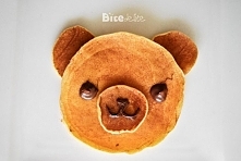 Bear pancakes with Nutella