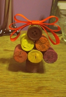 choinka z korków do wina