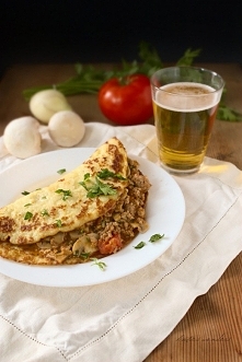 Potato pancakes with meat sauce