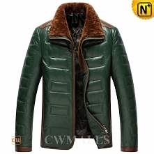Mens Lambskin Leather Down Jackets CW846023