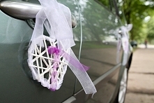 ozdoba na auto - klamki serce