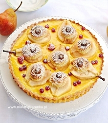 Tarta z gruszkami.