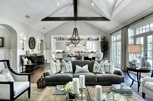 Open space w wersji klasycznej. Więcej inspiracji na blogu moojconcept .com ZAPRASZAM