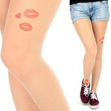 Rajstopy czerwone usta - 19,99zł - klik w zdjęcie