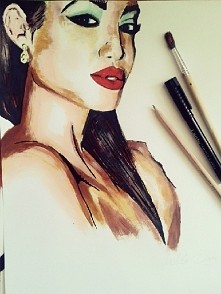 ołówek + akryle :)