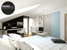 Nowoczesne oryginalne wnętrze budzące kreatywność dla odważnej nastolatki. Jak wam się podoba ? Więcej naszych projektów znajdziecie na wwmonostudiopl