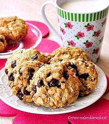 ciasteczka owsiane z czekoladą i orzeszkami ziemnymi.doc