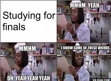 me studying