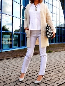 Długi sweter kardigan