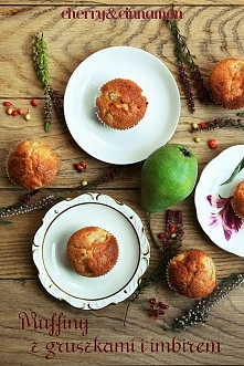 Muffiny z gruszkami i imbirem