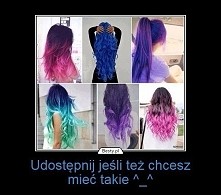 piękne długie i kolorowe