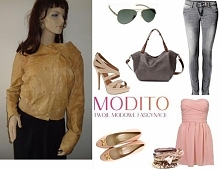 Brązowa ramoneska.  Po kliknięciu w zdjęcie więcej szczegółów.