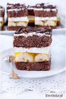 Ciasto Jamajka, bananowe