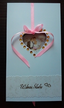 Kartka ślubna wysuwana z pudełka...