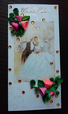 Kartka ślubna wysuwana z pudełka...