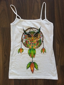 koszulka ręcznie malowana