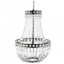 Niesamowicie elegancka lampa ozdobiona kryształkami w oryginalnym stylu prowansalskim.