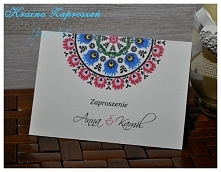 Zaproszenia ludowe folkowe