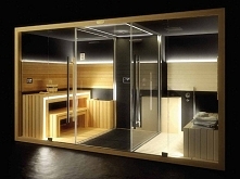 Sauna parowa, prysznic i łaźnia w jednym - wielofunkcyjna kabina od Herbeć Group.