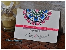 Zaproszenia ludowe folk