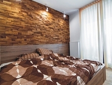 Panel drewniany - Natural Wood Panels - Orzech Amerykanski Cegiełka 3D