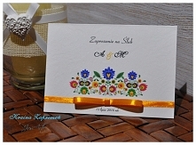 Zaproszenia ludowe folk