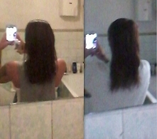 miesiąc pielęgnacji i już widać małe efekt :)