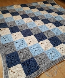 Kocyk dziecięcy robiony na ...