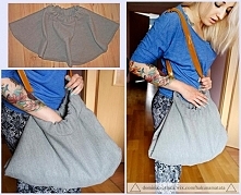 Nie masz pomysłu, co zrobić, ze starą spódnicą, która tak jak moja hmm… skurczyła się w praniu? :)
Lub.. po prostu już ci się znudziła?
Zrób z niej torbę, zszywając końce.  Ja d...