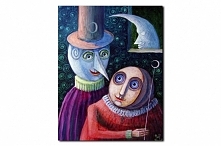 Obraz na płótnie OALK080_13 - Leskos - Księżycowi przyjaciele II