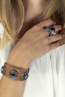 Skórzana bransoletka z wymiennymi Clixsami PiluPila