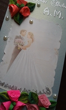 Kartka ślubna wysuwana z pudełka...