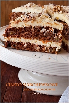 Ciasto marchewkowe z kremem kokosowym