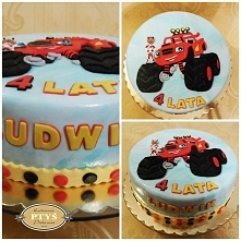 Tort na 4 urodziny Ludwiczka :) Z jego ulubionym serialem animowanym :)