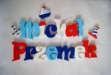 Litery, dekoracje do pokoju chłopców. Zamówienia biuro.astilo@gmail.com