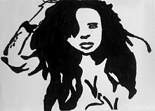 #kingaart#drawing#draw#marker#dziewczyna