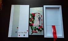 Kartka Ślubna wysuwana z pudełeczka...