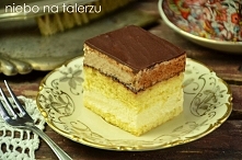 Biszkopt z kremem
biszkopt: 

- szklanka ( 250 ml) mąki pszennej
- 1/4 szklanki mąki ziemniaczanej
- 6 średniej wielkości jajek 
- 3/4 szklanki cukru
- szczypta soli
- pół łyżec...