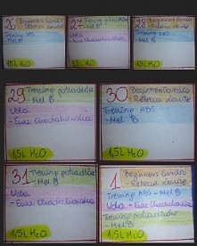 TYDZIEŃ I <min. 1,5 l wody/dzień> (1) Beginners Cardio + Trening ABS (2) Trening pośladków + Uda (3) Beginners Cardio + Trening ABS (4) Trening pośladków + Uda (5) Beginne...