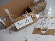 Biała wersja eko papeterii ślubnej