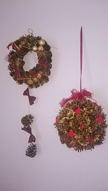 szyszki hand made :)