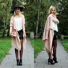 Mój piękny długi pudrowy kardigan!