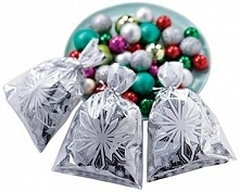 Torebki celofanowe "srebrne śnieżynki" (8 sztuk) - 1912-3292 - Wilton