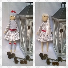 Laleczka z dodatkami na zimę.