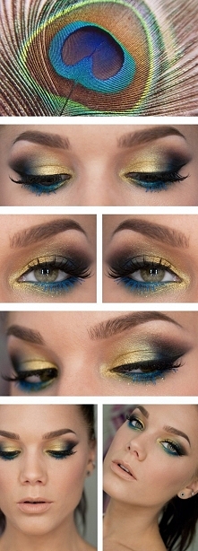 A może by tak trochę zaszaleć i dodać koloru ? :) Makijaż idealny na wieczorny wypad ;)